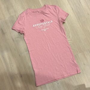 Aeropostale Pink Short Sleeve Logo Tee